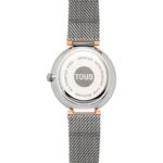 Reloj analógico con brazalete de acero y caja de aluminio en color IPRG rosado TOUS S-Mesh Mirror - Imagen 3