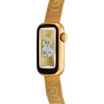 Reloj smartwatch con brazalete acero IPG dorado y caja de aluminio en color IPG dorado TOUS T-Band Mesh - Imagen 2