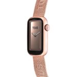 Reloj smartwatch con brazalete de acero IPRG rosado y caja de aluminio en color IPRG rosado TOUS T-Band Mesh - Imagen 2