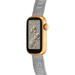 Reloj smartwatch con brazalete de acero y caja de aluminio en color IPG dorado TOUS T-Band Mesh - Imagen 2