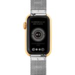 Reloj smartwatch con brazalete de acero y caja de aluminio en color IPG dorado TOUS T-Band Mesh - Imagen 3