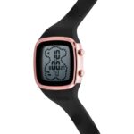 Reloj digital con correa de silicona en color negro y caja de acero IPRG rosado TOUS B-Time - Imagen 2