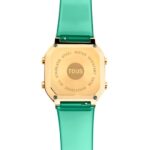Reloj digital de policarbonato menta y acero IPG dorado D-BEAR Fresh - Imagen 3