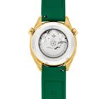 Reloj gmt automático con correa de silicona verde, caja de acero IPG dorado y esfera de nácar TOUS Now - Imagen 3
