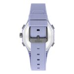 Reloj analógico/digital de acero IP lila con brazalete de nylon lila Bet - Imagen 3