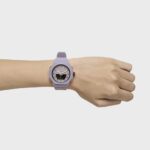Reloj analógico/digital de acero IP lila con brazalete de nylon lila Bet - Imagen 6