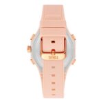 Reloj analógico/digital de acero IPRG nude con brazalete de nylon rosa Bet - Imagen 3