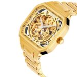 Reloj analógico automático con brazalete de acero IPG dorado D-Bear Now - Imagen 2