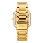 Reloj analógico automático con brazalete de acero IPG dorado D-Bear Now - Imagen 3