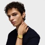 Reloj analógico automático con brazalete de acero IPG dorado D-Bear Now - Imagen 5