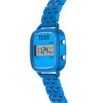 Reloj digital con brazalete de aluminio en color azul D-Logo - Imagen 2