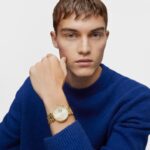 Reloj analógico con brazalete de acero IPG dorado MARS - Imagen 6