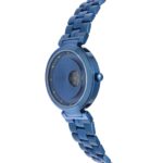 Reloj analógico con brazalete de acero IP azul MARS - Imagen 2