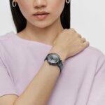 Reloj analógico con brazalete de acero IP azul MARS - Imagen 5