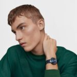 Reloj analógico con brazalete de acero IP azul MARS - Imagen 6