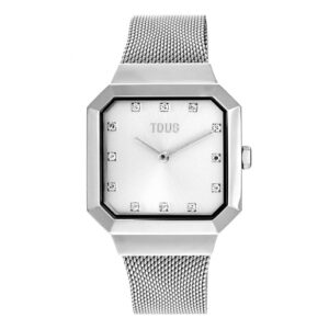 Reloj analógico con brazalete de acero Karat Squared
