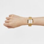 Reloj analógico con brazalete de acero IPG dorado Karat Squared - Imagen 4