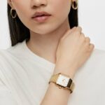 Reloj analógico con brazalete de acero IPG dorado Karat Squared - Imagen 5