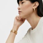 Reloj analógico con brazalete de acero IPG dorado Karat Squared - Imagen 6