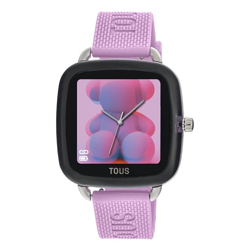 300358080_00 Reloj smartwatch con correa de silicona rosa D-Connect - Imagen 1