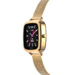 Reloj smartwatch con brazalete de acero IPG dorado D-Connect - Imagen 2