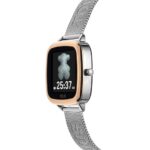 Reloj smartwatch de acero IPRG rosa y brazalete de acero D-Connect - Imagen 2