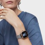 Reloj smartwatch de acero IPRG rosa y brazalete de acero D-Connect - Imagen 4