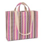 Shopping grande beige y rosa TOUS Stripes - Imagen 2