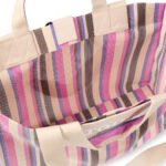 Shopping grande beige y rosa TOUS Stripes - Imagen 3