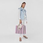 Shopping grande beige y rosa TOUS Stripes - Imagen 5