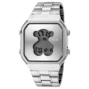 Reloj digital D-Bear SQ de acero