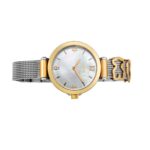 Reloj analógico Icon Charms de acero IP dorado con nácar - Imagen 2