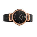 Reloj analógico S-Mesh bicolor acero IP rosado/IP negro - Imagen 2