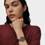 Reloj analógico S-Mesh bicolor acero IP rosado/IP negro - Imagen 4