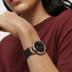 Reloj analógico S-Mesh bicolor acero IP rosado/IP negro - Imagen 5