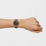 Reloj analógico S-Mesh bicolor acero IP rosado/IP negro - Imagen 6