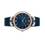 Reloj analógico S-Mesh bicolor acero/IP rosado y azul - Imagen 2