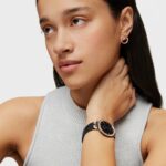 Reloj analógico S-Mesh bicolor acero/IP rosado y azul - Imagen 4
