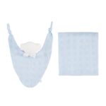 Set de muselina y dou-dou Mossaic Azul Celeste