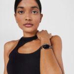 Reloj analógico Heritage de acero IP rosado/IP negro - Imagen 3