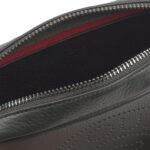 Bandolera pequeña Leissa negra de piel - Imagen 3