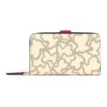 Mediana Billetera Kaos Icon Multi Beige - Rojo