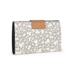 Billetera mediana Kaos Mini beige y negro - Imagen 2