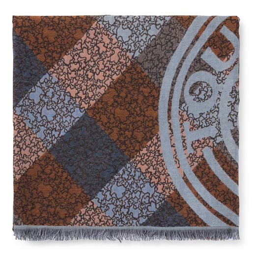 195920266_00 Foulard Kaos Mini Stamp de jacquard multicolor - Imagen 1