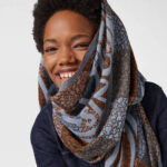 Foulard Kaos Mini Stamp de jacquard multicolor - Imagen 4