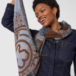 Foulard Kaos Mini Stamp de jacquard multicolor - Imagen 6