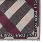Foulard Kaos Mini Stripes de jacquard rosa - Imagen 2