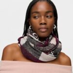 Foulard Kaos Mini Stripes de jacquard rosa - Imagen 3