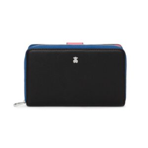 Billetera mediana New Dubai negro y azul