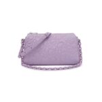 Bandolera grande de piel lila TOUS Greta